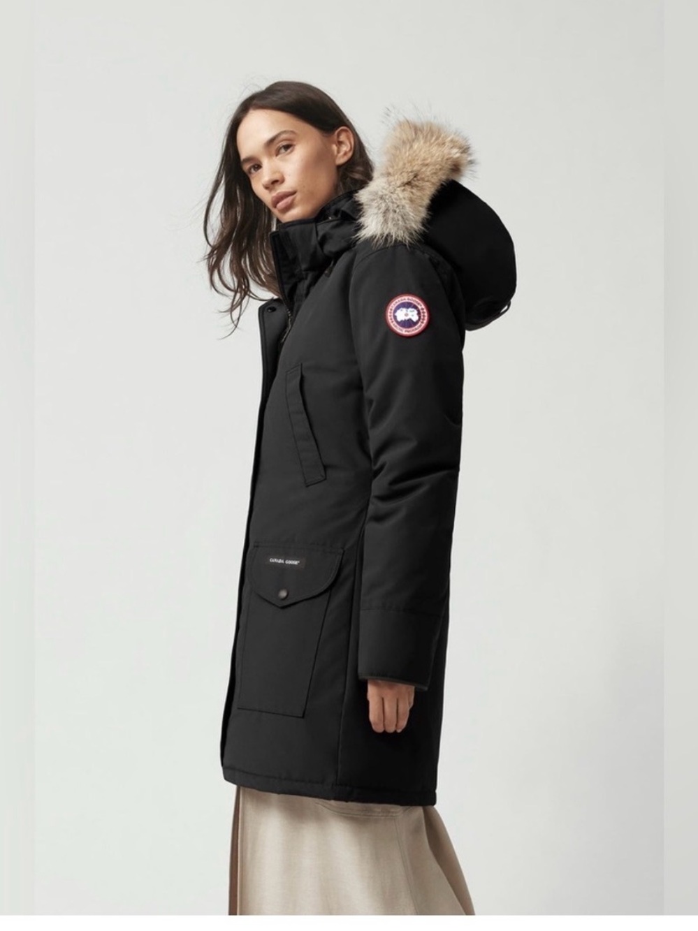 Canada Goose Women’s Black Trillium Parka size S - Picture 3 of 12